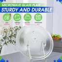 Microwave Plate Replacement 13.5 for F06015Q00AP Compatible with Panasonic Microwave Glass Plate - Oven Spinning Rotating Glass Turntable Dish Tray For Better Reheating and Cooking