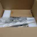 36" Gold Dining Room Light Fixture, No Assembly Required 6-Lights Kitchen Chandelier for Dining Room with White Fabric Shade, Chandelier Ceiling Light Fixture for Kitchen Island Bulb Not Included