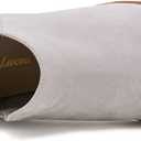 Trish Lucia Womens Ankle Boots Pointed Toe Stacked Chunky Heel Slip on Chelsea Short Booties (Gray)