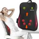 Walking Back Massager with Heat,Cordless Back Massager for Pain Relief Deep Tissue,3D Kneading Portable Massage for Full Back,Shoulders,Lower Back Massager for Home Office Use,Gifts for Lover