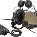 HEARFALCOM Comta III Tactical Headset Helmet ARC Rail Adapter Bracket Version Noise Cancelling Pickup Shooting Headset
