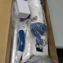 ENHULK Pool Vacuum for Above Ground Pools, 2025 Upgraded 13.4" Wide Head & Telescopic Pole, 18.5 GPM Suction, 60 Min Runtime, Cordless Handheld Rechargeable Pool Cleaner for Inground Pools (Blue)