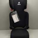 Diono Airi Lightweight High Back Booster Seat, Foldable Travel Friendly, Slim 3-Across Fit, 40–100 lbs/43–57 in, Frontal Impact Protection, Black, Mfd: 04/19/2026
