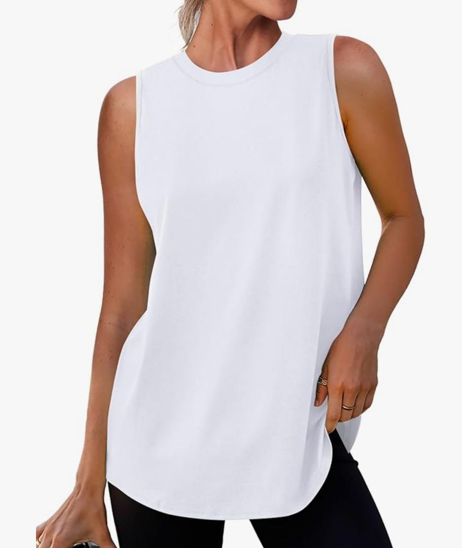 Women's Workout Tops Sleeveless Athletic Tops Running Tank Tops for Sports Exercise Size S