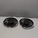 SPAL 30100435 10'' Low-Profile Radiator Puller Fan Curved Blades 12 Volt 847 cfm VA11-AP7/C-57A Cooling for Radiators, Oil Coolers, and Compact Applications - 2 Pack