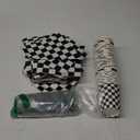 144 Piece Race Car Birthday Party Supplies, Serves 24 Guests Disposable Checkered Flag Plates, Cocktail Napkins, Cups, Cutlery, Bulk Pack Tableware for Party Decorations