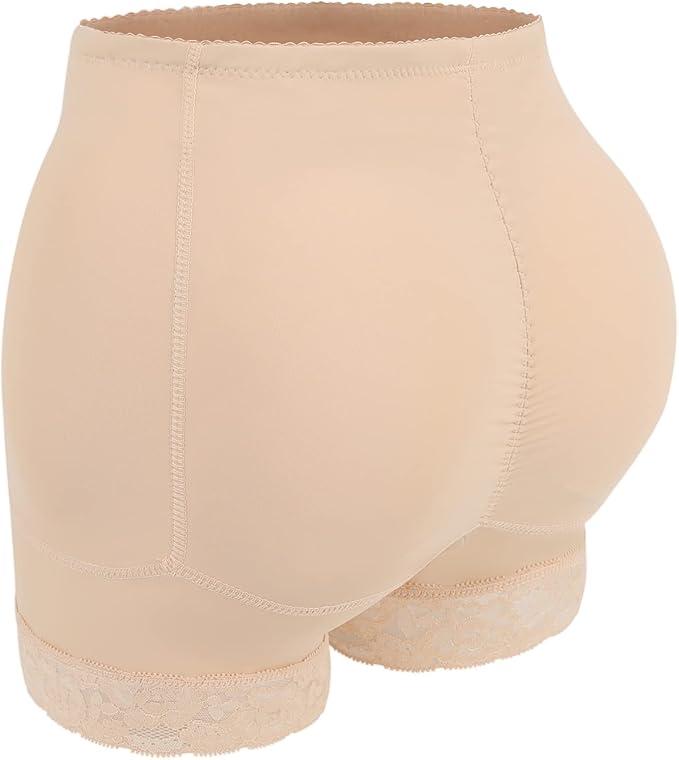 JOYSHAPER Womens Padded Underwear Butt Lifter Panties Seamless Shapewear Tummy Control High Waist Hip Pads Enhancer Shorts L