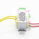 12V/10W AC/AC Power Transformer, Input 120V/60HZ Single-Phase Transformer, Applicable to Motorhome Electric Fireplace, Instrument, Small Power K-001, LED Light Strip, Lndustrial Control, etc.