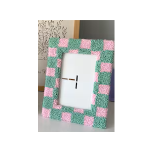 Tufted Picture Frame Fits 4x6 photos