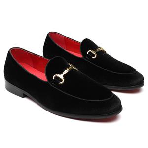 Erphpre Paul Men's Loafers Velvet Fashion Wedding Party Prom Homecoming Shoes Black US 7
