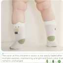Toddler Ruffle Baby Girls Socks Cute Princess Knit Cotton Lace Top Frilly Infant White Dress Socks (0-12 Months, Lace-c1-4 Pairs)