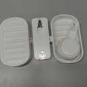 LEVERLOC Soap Dish Holder for Shower Double Layer Suction Cup Wall Mounted NO-Drilling Self Draining Removable Waterproof Strong Suction Bar Soap Sponge Holder for Shower Bathroom Bathtub Kitchen