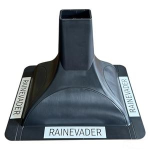 RAINEVADER Deck Drainage System, Downspout Gutter System, Black 16 inch