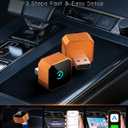 2026 Upgraded Wireless CarPlay Adapter for iPhoneAndroid, Car Play Mini Wired to Wireless Adapter for CarPlay Android Auto 2 in 1 Plug and Play Stable Connection