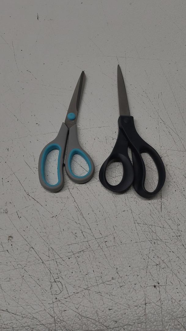 8.5" Scissors, Stainless Steel Blades 2 Pack