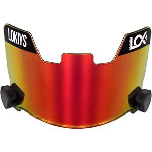 Football Visor - for Youth Football Helmets & Adult Football Helmets (red)
