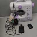 Sewing Machine for Beginners & Kids, Mini Portable Sewing Machines with 12 Built-in Stitch Patterns, 2-Speed Foot Pedal, Perfect for Teaching Daughter Granddaughter to Sew(White)