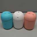 3 Pcs 330ml Small Cool Mist Humidifiers for Bedroom Indoor,Personal Mini Air Humidifier Easy Clean for Plants,Vaporizer for Congestion Portable,Desk Humidifiers for Office Bedside Nightstand Home