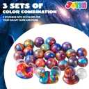 JOYIN Slime Party Favors, 24 Pack Galaxy Slime Ball - Stretchy, Non-Sticky, Mess-Free, Stress Relief, and Safe - Toys for Girls and Boys - Easter, Classroom Reward, Party Supplies, Valentines