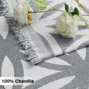 LOMAO Couch Cover Sofa Covers for 3 Cushion Sectional Couch Covers L Shape Couch Cover with Tassel Sofa Protector Washable Reversible Chenille Sofa Slipcover for Pet (1-Light Grey,XLarge71 * 134)