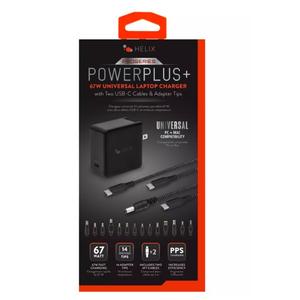 Helix ProSeries PowerPlus 65-Watt Universal Laptop Charger