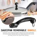 P08-031 Saucepan Handle Replacement for Farberware Pot Short Saucepans Handle Frying Pan - Configuration Provides Comfortable Grip While Maintaining Proper Balance During Cookware Saucepan