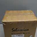 Selamica Ceramic 7.8 inch pasta bowls, 26 Ounce large serving porcelain salad soup bowls, dishwasher microwave safe, set of 6(Multi-color)