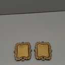 2 Pack Vintage Small Gold Ring Dish, Birthday & Wedding Gifts for WomenWedding Ring Tray- 5.3 x 4.5 inches