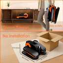 Under Desk Elliptical Machine,Foot Exerciser for Seniors Fully Assembled, Quiet & Portable Electric Seated Pedal Exerciser with Remote Control & 12 Adjustable Speeds