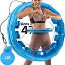 FIT ON FORM Infinity Weighted Hula Hoop for Adults Weight Loss, Smart Exercise Hola Circle Hoop for Women Abs Workout