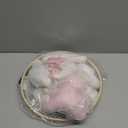 EERKEOD Baby Crib Mobile Bear Nursery Mobile for Boys Girls Teddy Velvet Mobile Nursery Decor for Infant Bedroom Hanging Baby Mobile for Bassinet Newborn Baby GiftPink Bear