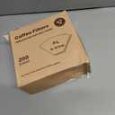 200 Count #4 Cone Coffee Filters 8-12 Cup, Unbleached Natural Coffee Paper Filters, No Blowout, Disposable Coffee Filter for Pour Over and Drip Coffee Maker