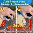 weed eater head Trimmer Head Fuss Free string trimmer Nylon Cord Quick and Easy to Cutter No Disassembly Required Compatible with Most Engines & Electric Grass Trimmers Universal Replacement