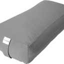 Sol Living Yoga Bolster Pillow Rectangular Meditation Cushion Cotton Meditation Accessories for Restorative Yoga Meditation Pillow Yoga Pillow Firm Body Pillow Bolster Pillow for Legs Removable Cover  28x11.75x5.5