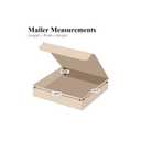 Box USA Mailer Boxes Medium 13"L x 13"W x 2"H 50-Pack - Corrugated Cardboard Box for Shipping, Moving, Mailing, Packing, Packaging and Storage