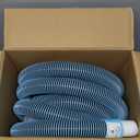 POOLWHALE Professional Swimming Pool Vacuum Cleaner Hose -1.5 8 Piece Hoses, Perfect Vacuum Extension/Replacement - Compatible with all Major Automatic Pool Cleaners (Gray - Blue)