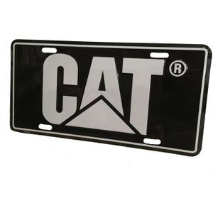 Caterpillar Equipment Black with Silver Outline Novelty Auto License Plate