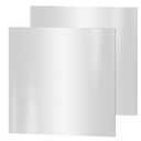 304 Stainless Steel Sheets, 2 PACK 12" x 12" x 1/32" (0.031") Inch Stainless Steel Plates 20 Gauge(0.8MM) Thickness Stainless Steel Shim Plates Metal Sheets for Kitchen DIY Craft Making