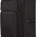 SwissGear Sion II Softside Expandable Luggage with Spinner Wheels, Black, Checked-Large 28-Inch