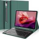 Keyboard Case for Lenovo Tab P12 12.7 Inch 2023, Magnetic Detachable Wireless Bluetooth Keyboard, PU Leather Cover Case with Pencil Holder, Auto Sleep/Wake, Adjustable Kickstand for Lenovo Tab P12