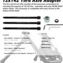 12x142mm Thru Axle Adapter for Wahoo KICKR SNAP Trainer, ONLY Compatible with 12mm x 142mm Bikes, Complete Kit with Installation Tools, High-Strength Construction, NOT for 12x135 / 12x148 Boost
