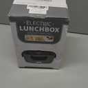 Vabaso Electric Lunch Box for Adults, 80W Heated Lunch Box Portable Food Warmer Lunch Box for Work/Men/Car/Truck with 1.5L 304 Stainless Steel Container Fork & Spoon, 110V/12V/24V (Dark Green)