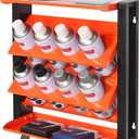 WALMANN Wall Mount Spray Paint Can Holder, Heavy Duty Metal Paint Can Storage Rack for Garage, Shop Paint Cans Holder, Holds Up to 100 lbs