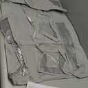 Woodoulogy Hanging Gift Wrapping Paper Storage, 48x24 (Extra Large) Grey Double-Sided Christmas Wrapper Bag Container, Oxford Long Craft Roll Organizer, Present Wrap Holder for Closet, Door