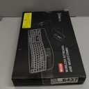 Wireless Keyboard and Mouse Combo, 2.4G Full Size Wave Keys Ergonomic Keyboard with Wrist Rest and 3-Level DPI Adjustable Wireless Ergonomic Mouse for Windows, Mac OS Desktop/Laptop/PC(Black)