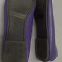 Shoes 18 Womens Ballerina Ballet Flats Shoe with Bow (8500 Purple)