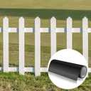 Pushglossy 16 ft Fence Post Protector Roll to Size Waterproof Rot Protection Sleeve Dual Layer Wood Post Wrap with 3" x 3" 4" x 4" 5 x 5'' 6 x 6" Square and 3'' to 7'' Round, Fits Any Size(PVC Butyl)