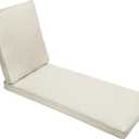 Outdoor/Indoor Chaise Lounge Cushion, 78 x 21 x 3 in, Canvas Cloud