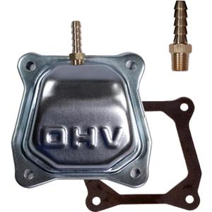 JMCHstore OHV Valve Cover w/Pulse Fitting for Predator 212 Non hemi Coleman CT200U CT100U BT200X CC100X mini Bike, SK100 KT196 Go Kart Baja Hisun Tillotson Clone 196cc Engine Honda GX160 GX200