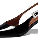 Coutgo Womens Slingback Kitten Heels Pointed Toe Buckle Pumps Dress Shoes | 2.4-Inch Low Heels, Closed Toe, Comfortable, Adjustable Strap, Work, Office, Casual, Party, Wedding